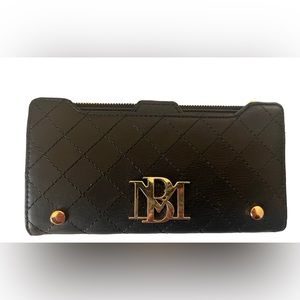 Women’s Badgley Miscka Black Soft Vegan Leather Card Holder wallet